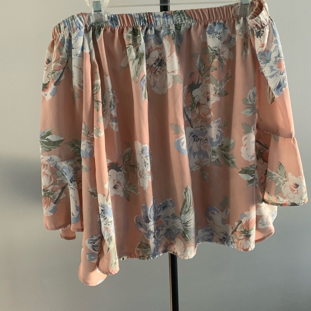 Off the shoulder floral top